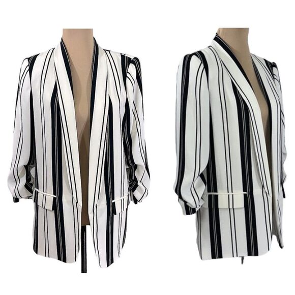 Madison Blazer Large Jacket Work Wear Stripes NWT - Picture 1 of 16